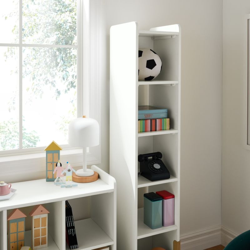 Rue White Wood 6-Cube Montessori Bookcase - image 4 of 15