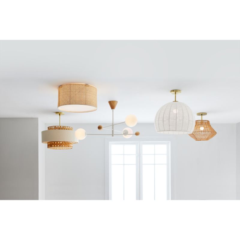 Ivory Woven Rope 19" Kids Flush Mount Ceiling Light - image 10 of 15