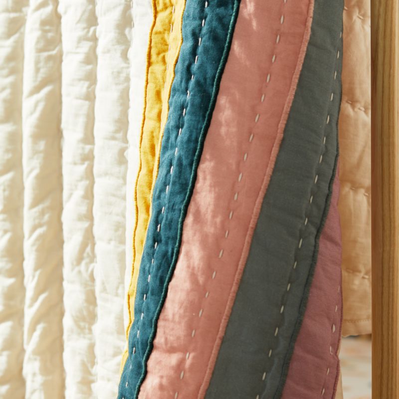 Asha Organic Cotton Rainbow Baby Crib Quilt - image 3 of 10