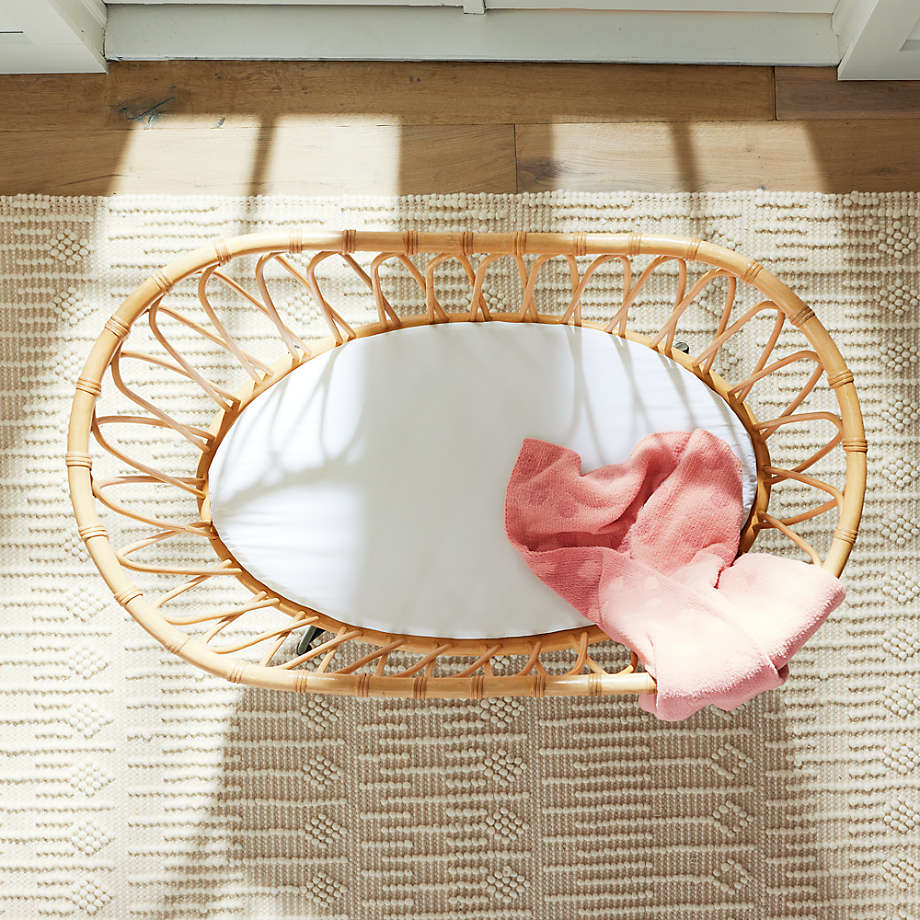 Crate and deals barrel rattan bassinet