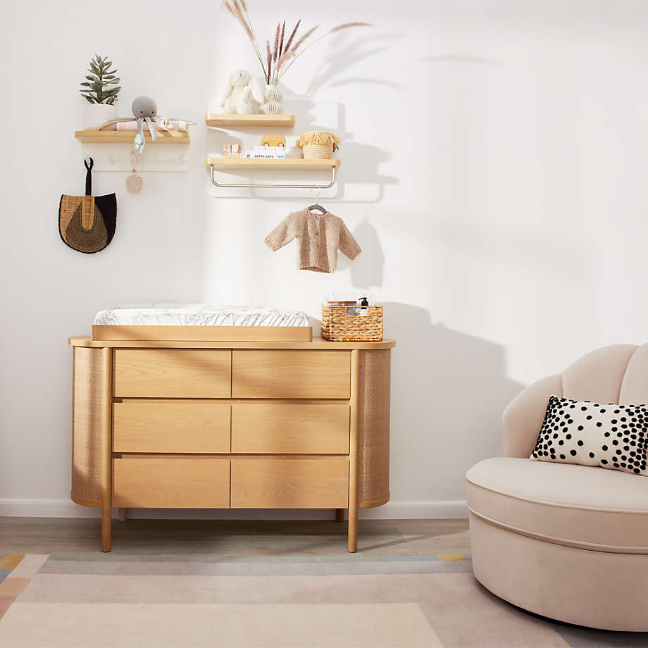 Natural wood changing table topper top