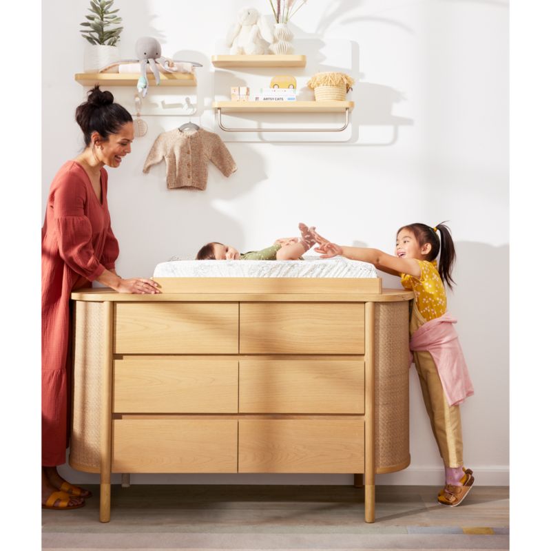 Oak baby changing table best sale