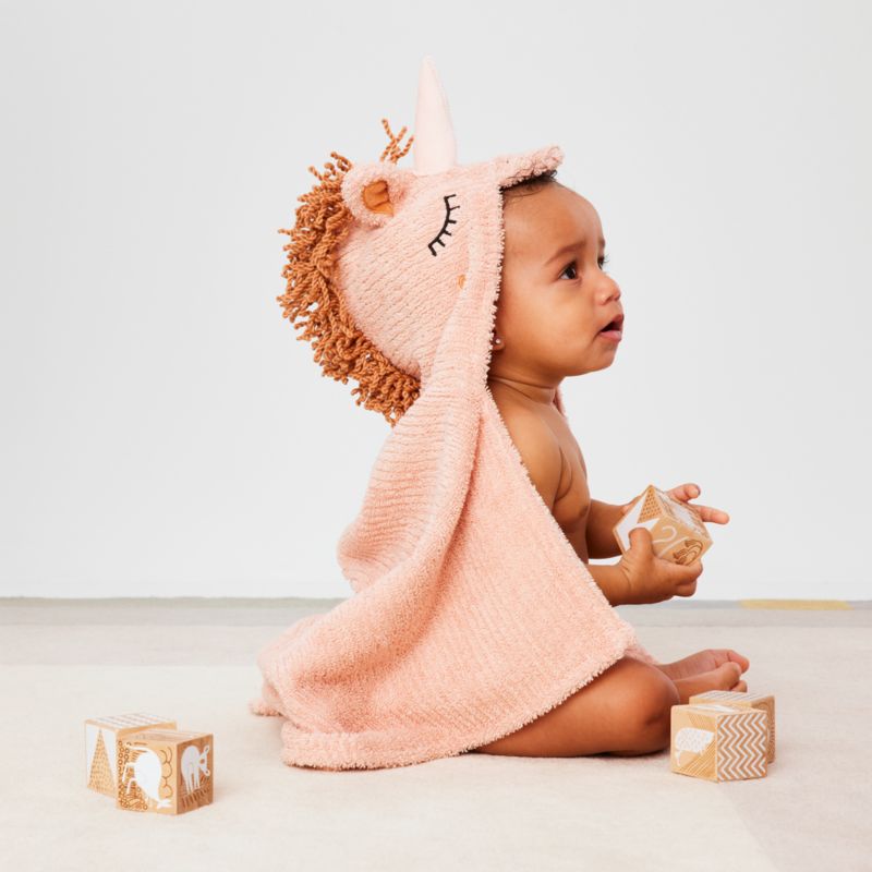 Unicorn Organic Hooded Baby Towel - image 5 of 14