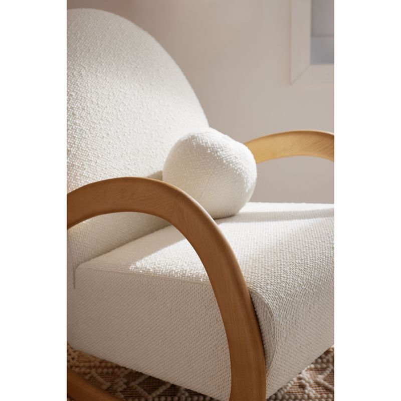 Pollie Snow Nursery Rocking Chair and Ottoman - image 5 of 17