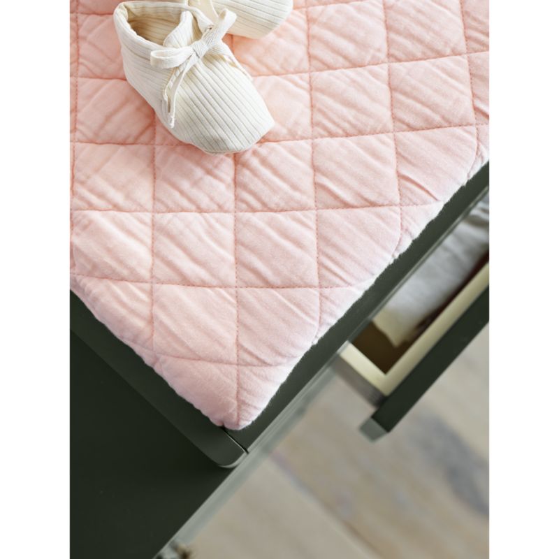 Supersoft Elegant Pink Organic Cotton Gauze Baby Changing Pad Cover