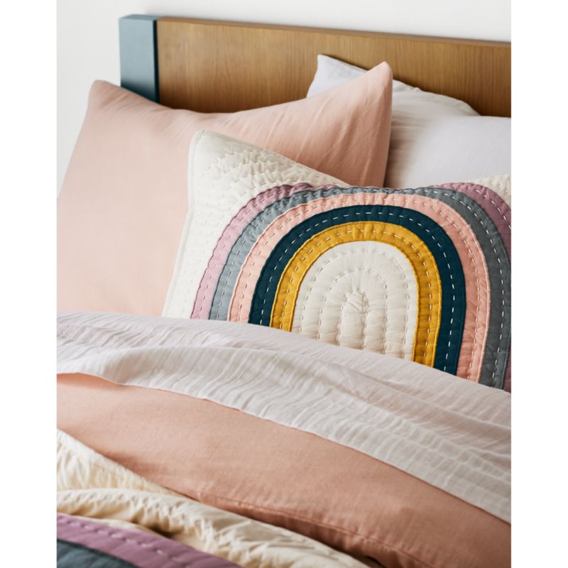 Asha Organic Cotton Rainbow Kids Pillow Sham