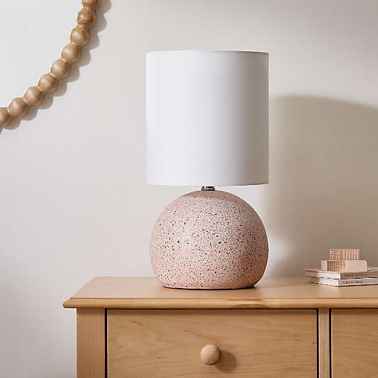 Pink Terrazzo Kids Table Lamp