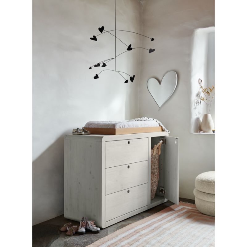 Crate and barrel baby changing table best sale