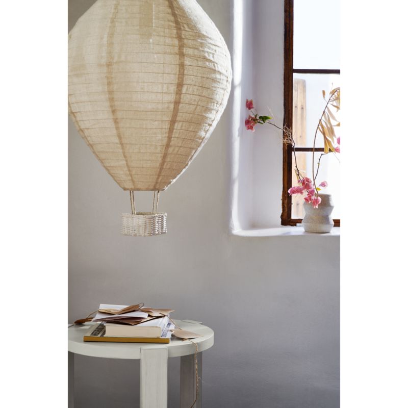 Montauk White Wood Round Nursery Side Table by Leanne Ford