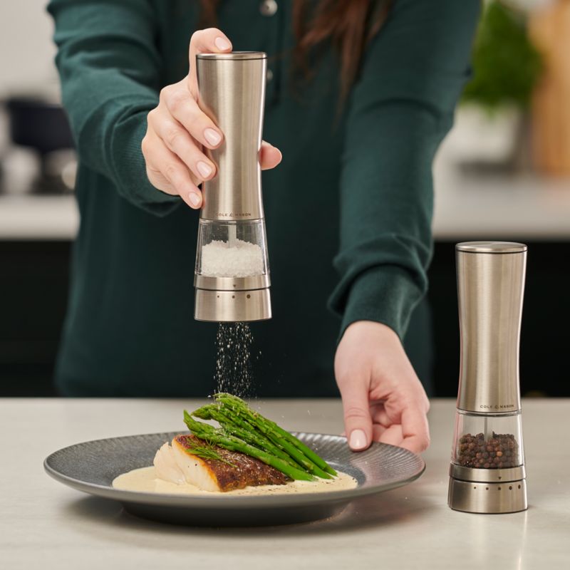 Cole & Mason Derwent Electric Stainless Steel Pepper Mill - image 2 of 8