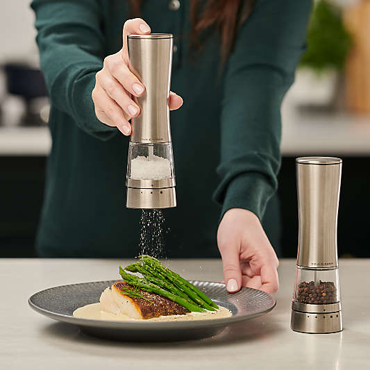 Cole & Mason Derwent Electric Stainless Steel Salt and Pepper Mills