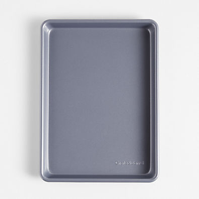 View Crate & Barrel Slate Blue Quarter Sheet Pan details