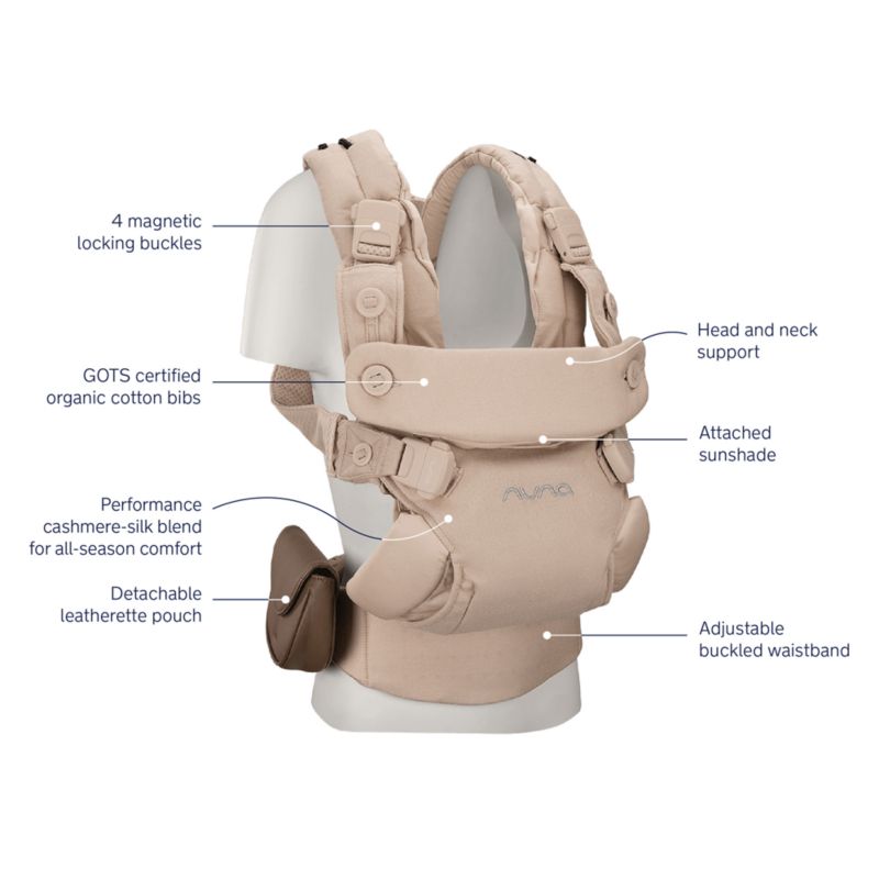 Nuna ® CUDL ™ Luxe Pearl 4-in-1 Baby Carrier - image 6 of 8