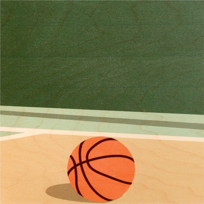 Converse Court Vibes Wall Art on Maple Wood - image 4 of 6