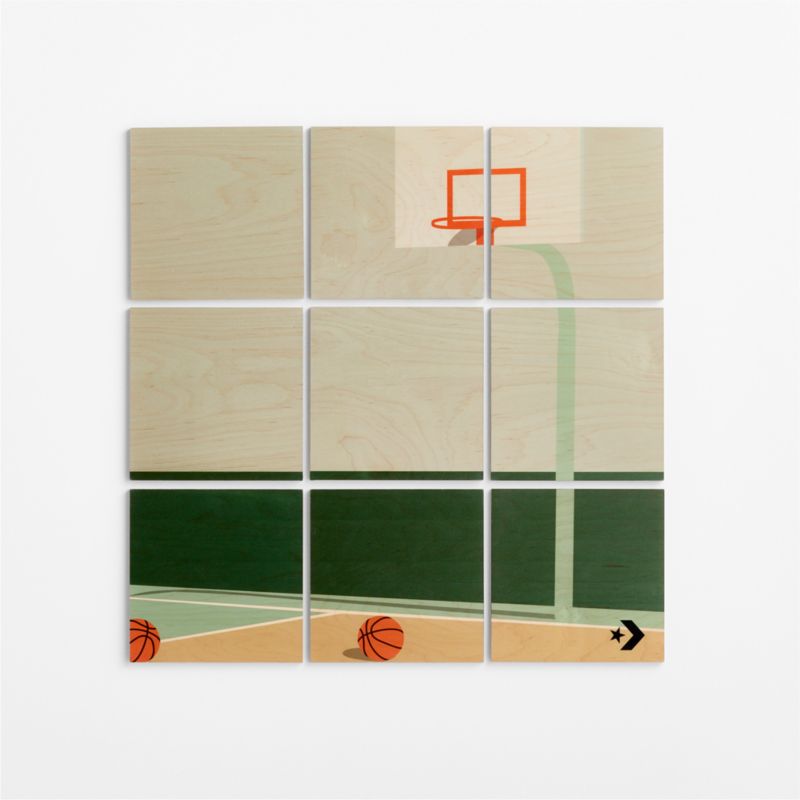 Converse Court Vibes Wall Art on Maple Wood - image 5 of 6