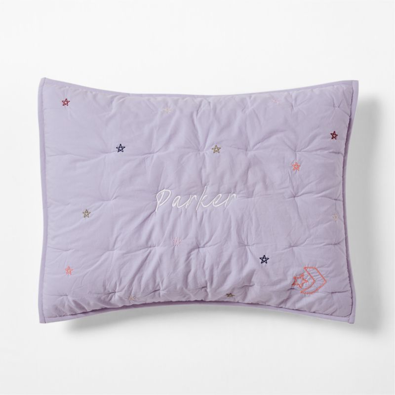 Viewing product image Converse All Star Pastel Periwinkle Organic Cotton Embroidered Kids Pillow Sham - image 1 of 5