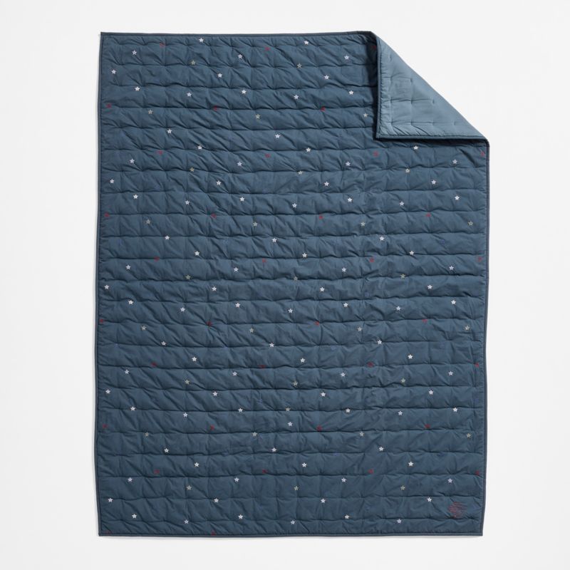 Converse All Star Shadow Navy Organic Cotton Embroidered Kids Twin Quilt