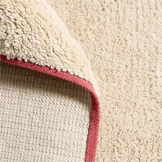 Converse Border Wool Shag Kids 12"x18" Rug Swatch