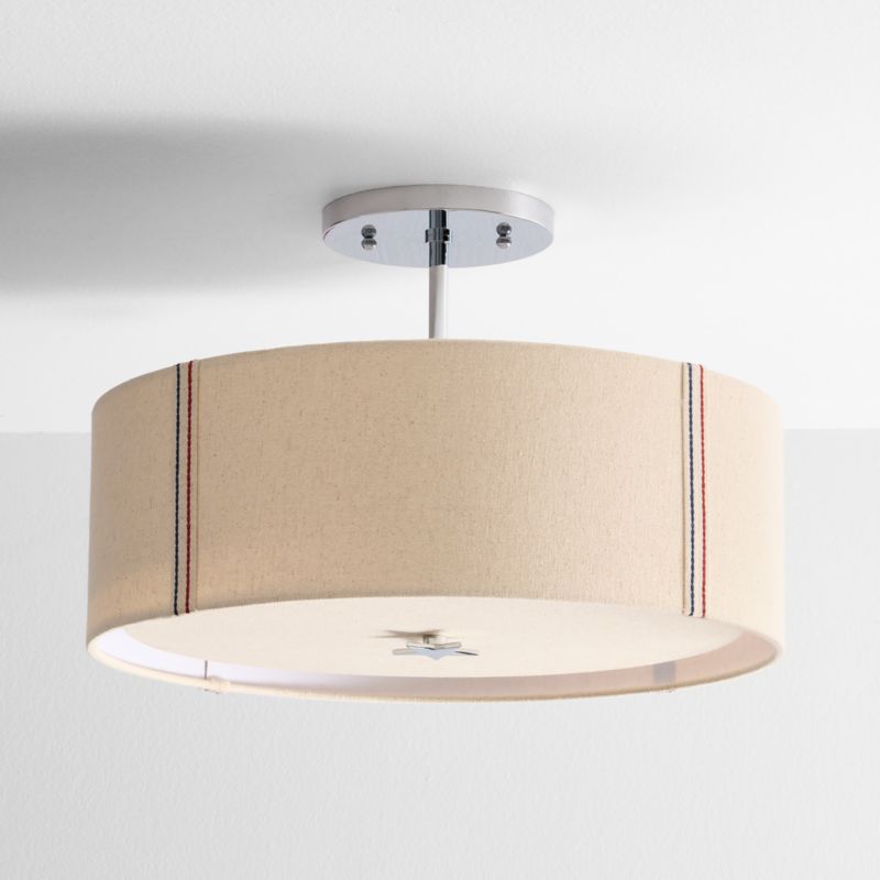 Converse Canvas Heelstay Flush Mount Ceiling Light - image 2 of 4