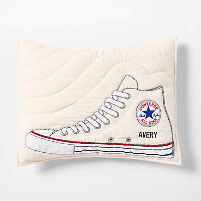 Converse Chuck Taylor Natural Undyed Organic Cotton Kids Pillow Sham