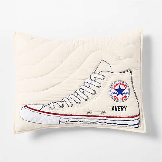 Converse Chuck Taylor Natural Undyed Organic Cotton Kids Pillow Sham