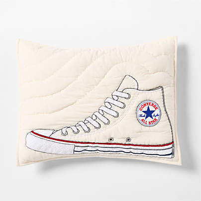 Converse Chuck Taylor Natural Undyed Organic Cotton Kids Pillow Sham