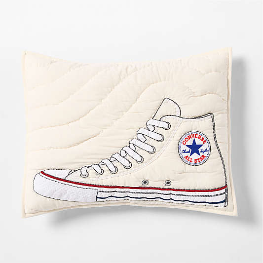 Converse Chuck Taylor Natural Undyed Organic Cotton Kids Pillow Sham