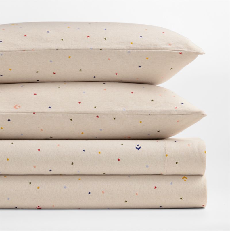 Converse Comfy Tee Speckled Star Organic Cotton Kids Full Sheet Set - image 2 of 8