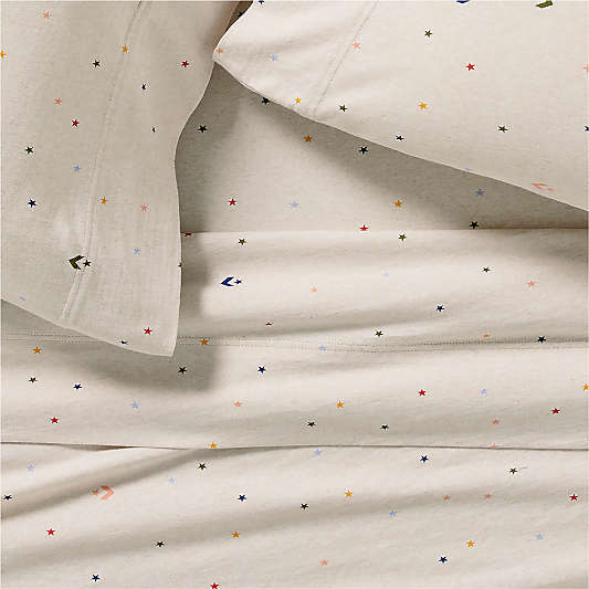 Converse Comfy Tee Speckled Star Organic Cotton Kids Queen Sheet Set