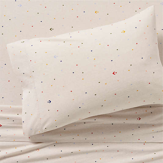 Converse Comfy Tee Speckled Star Organic Cotton Kids Twin Sheet Set