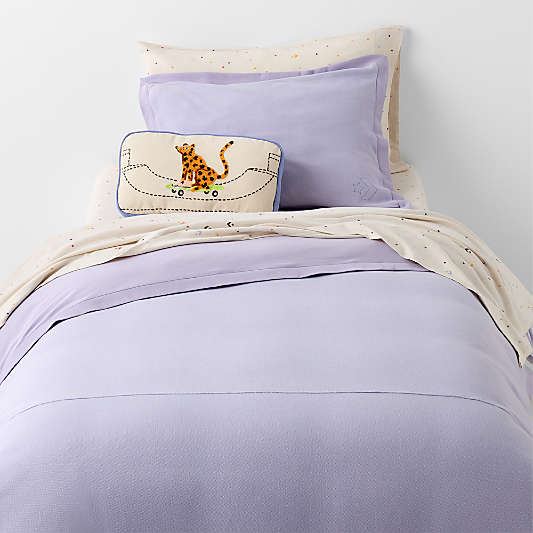 Converse Cozy Sweatshirt Pastel Periwinkle Organic Cotton Kids Pillow Sham