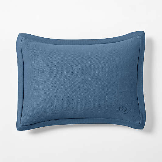 Converse Cozy Sweatshirt Moonlight Blue Organic Cotton Kids Pillow Sham