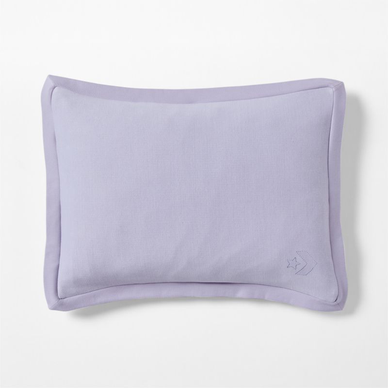 Viewing product image Converse Cozy Sweatshirt Pastel Periwinkle Organic Cotton Kids Pillow Sham - image 1 of 3