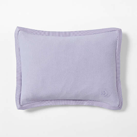 Converse Cozy Sweatshirt Pastel Periwinkle Organic Cotton Kids Pillow Sham