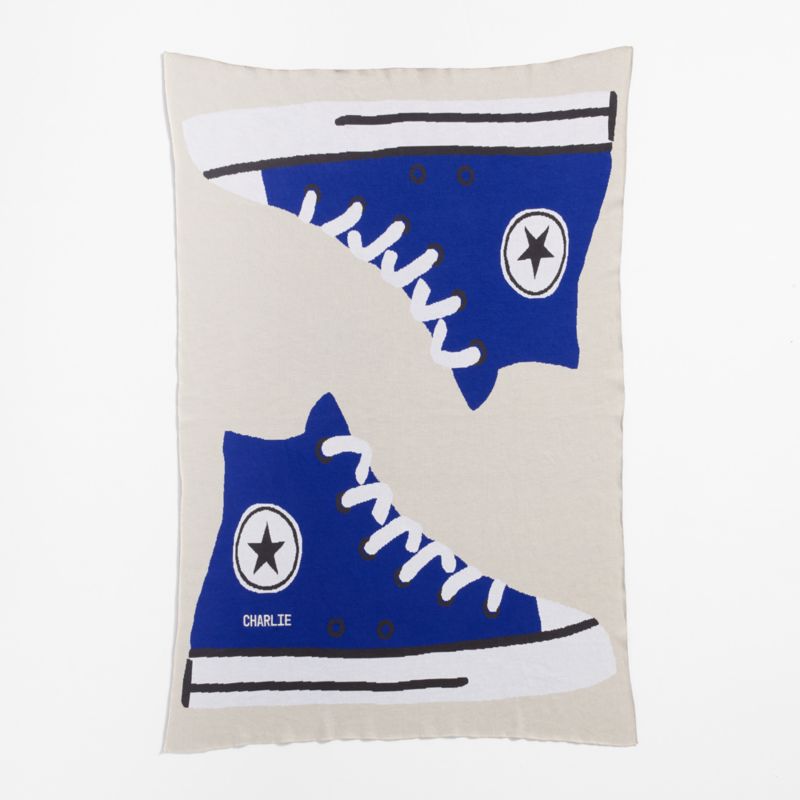 Converse Intarsia Knit Chuck Taylor Organic Cotton Kids Throw Blanket - image 8 of 11
