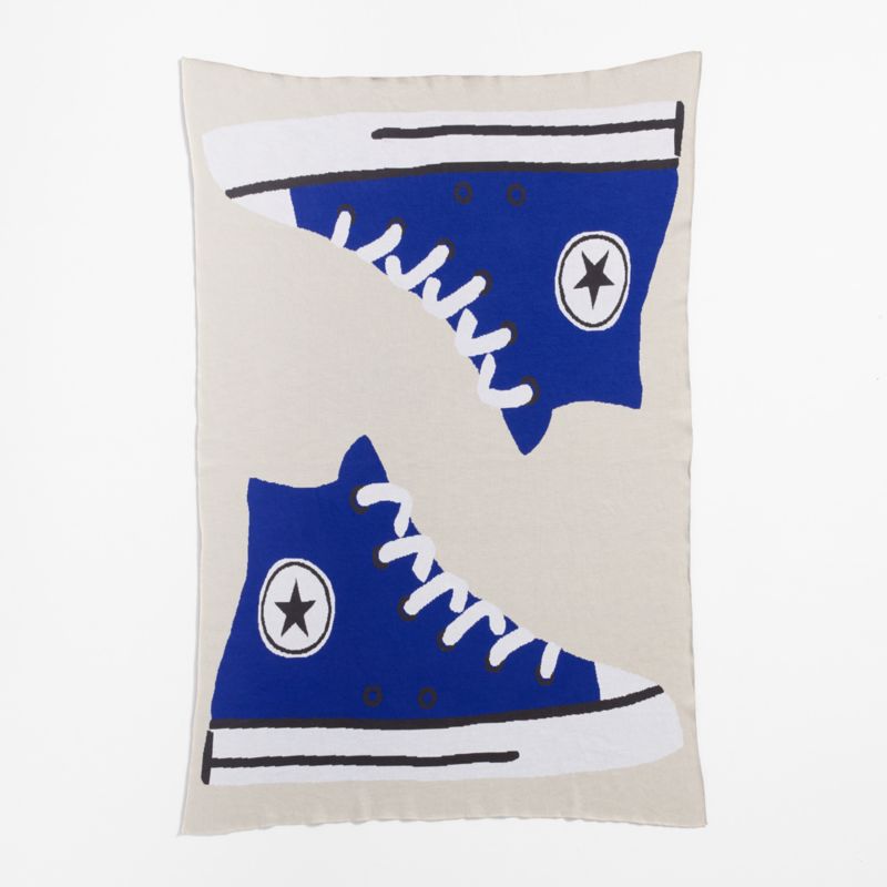 Converse Intarsia Knit Chuck Taylor Organic Cotton Kids Throw Blanket - image 9 of 11