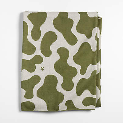 Converse Intarsia Knit Camo Organic Cotton Kids Throw Blanket