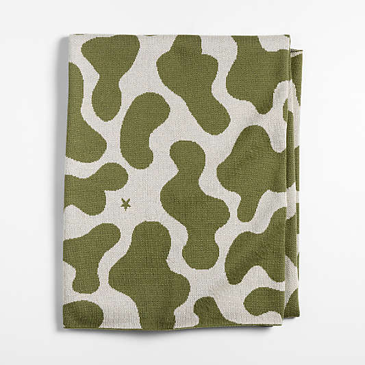 Converse Intarsia Knit Camo Organic Cotton Kids Throw Blanket