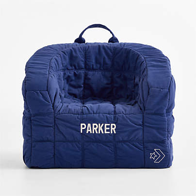 Converse Sneaker Stitch Bold Blue Kids Barrel Chair