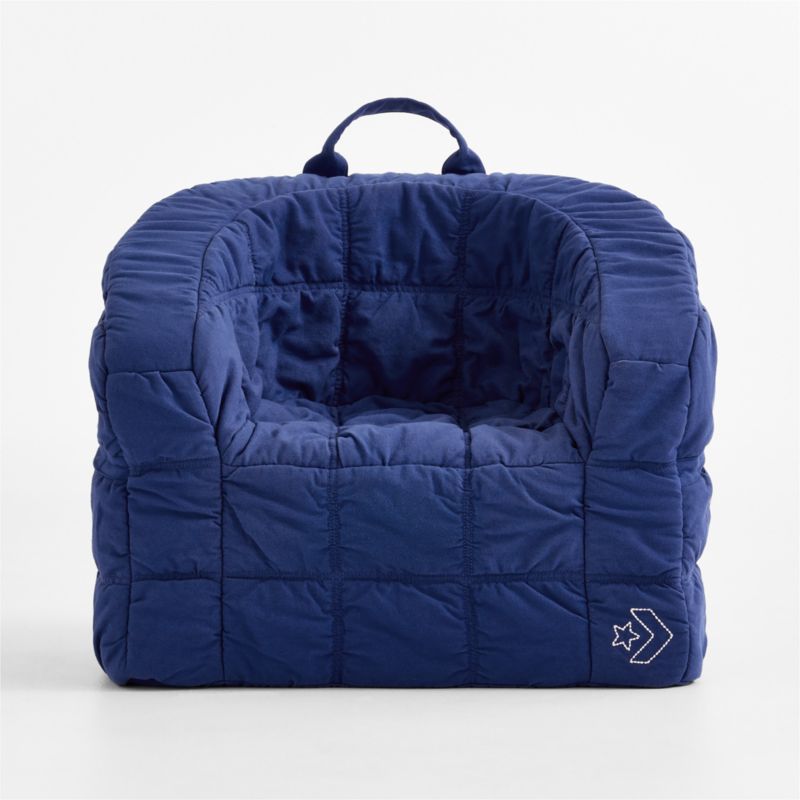Converse Sneaker Stitch Bold Blue Kids Barrel Chair Cover - image 3 of 9