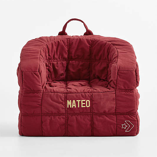 Converse Sneaker Stitch Vivid Red Kids Barrel Chair