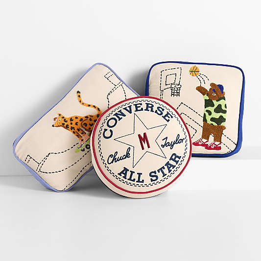 Converse Animal Friends Kids Throw Pillow