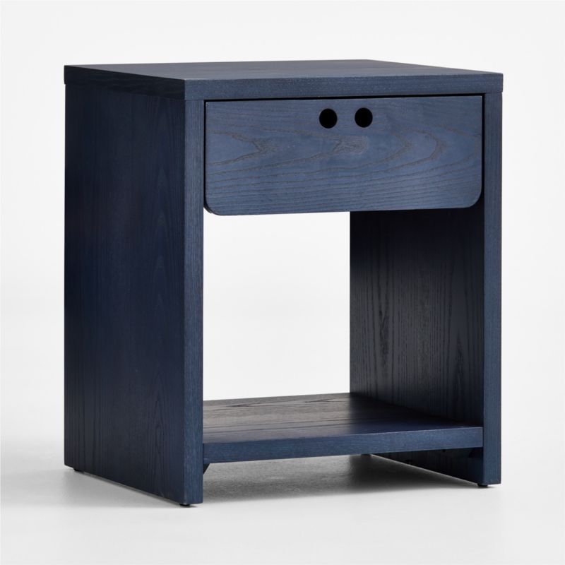 Converse Vent Dyed Navy Blue Wood Kids Nightstand with Drawer - image 6 of 9