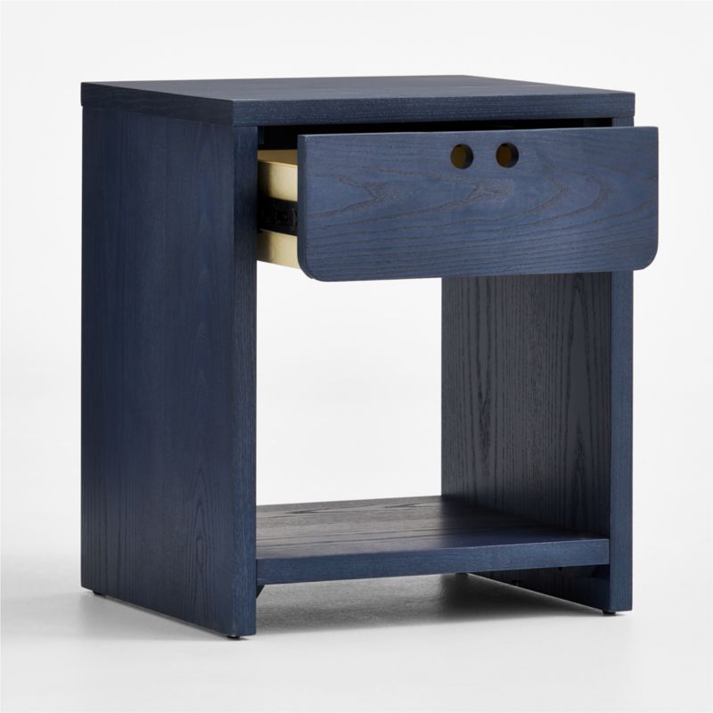 Converse Vent Dyed Navy Blue Wood Kids Nightstand with Drawer - image 7 of 9