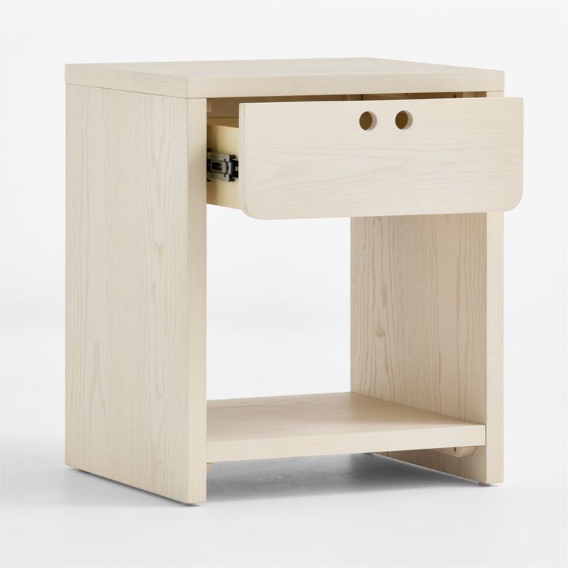 Converse Vent Whitewashed Ash Wood Kids Nightstand with Drawer - image 9 of 11