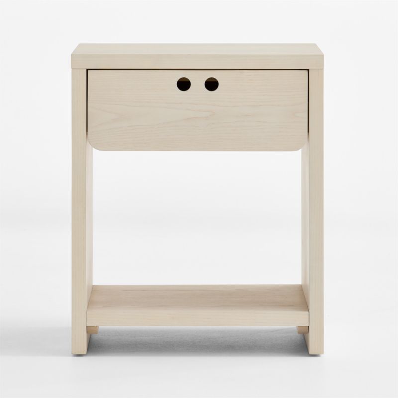 Converse Vent Whitewashed Ash Wood Kids Nightstand with Drawer - image 7 of 11