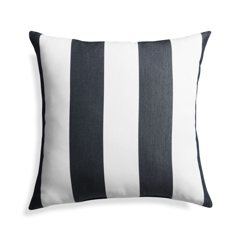 Sunbrella ® Cabana Navy Stripe 20"x20" Outdoor Pillow - image 5 of 6