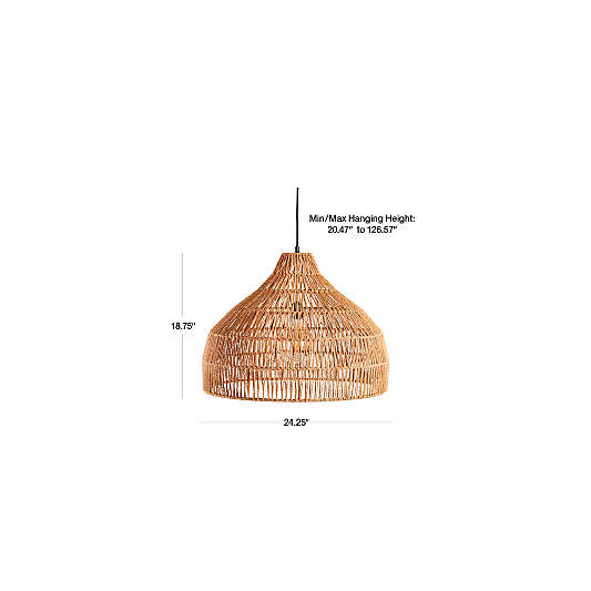 Cabo Large Woven Pendant Light