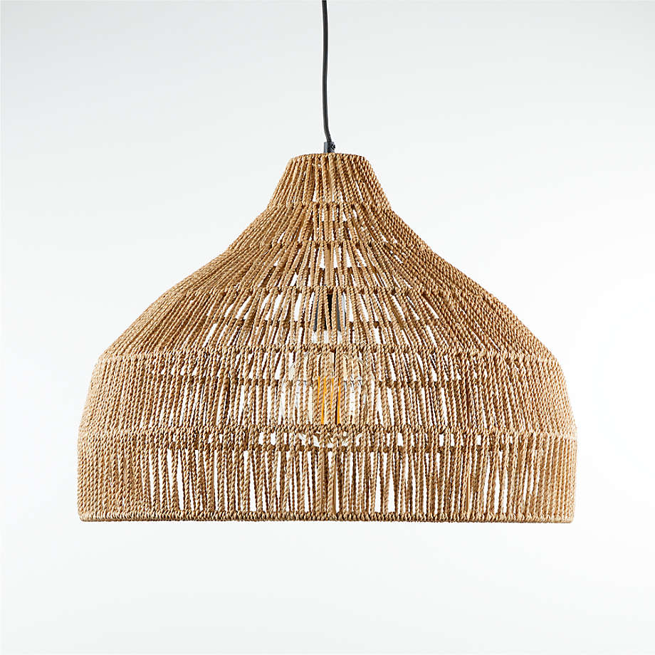 Cabo Large Woven Pendant Light (Open Larger View)