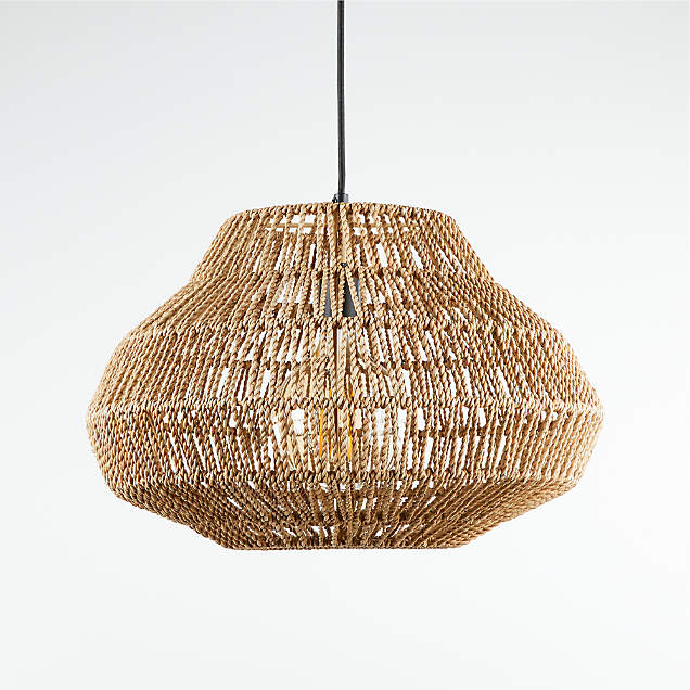 Lia Pendant Light with Shade + Reviews | Crate & Barrel Canada